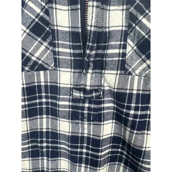 J.Crew Heavy Plaid 1/4 Zip Shirt - Women’s XXS - Picture 3 of 7